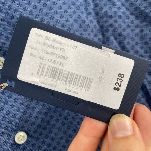 Emanuel Berg Bellagio Printed Jersey Dress Shirt - Picture 7 of 11